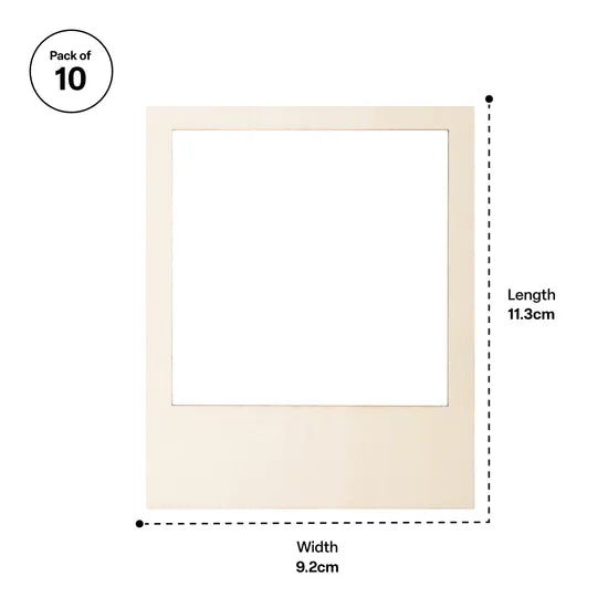 Wooden Polaroid Frames - Pack of 10 - Modern Teaching Aids NZ