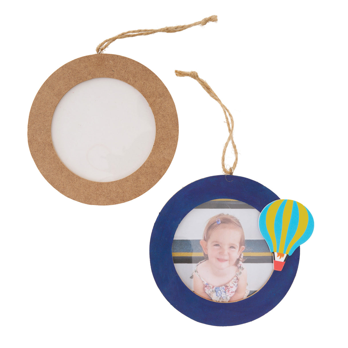 Round Wooden Frames - Pack of 10