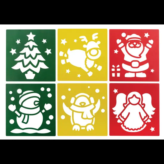 Christmas Stencils - Pack of 6 - Modern Teaching Aids NZ