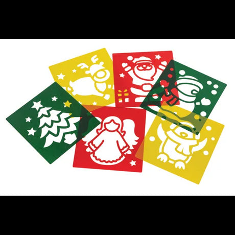 Christmas Stencils - Pack of 6 - Modern Teaching Aids NZ