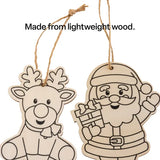 Wooden Christmas Hanging Shapes - Pack of 12 - Modern Teaching Aids NZ