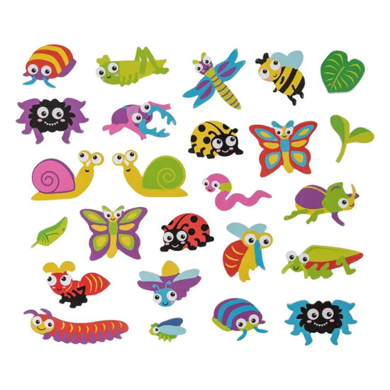 Foam Bug Stickers - Pack of 160 - Modern Teaching Aids NZ