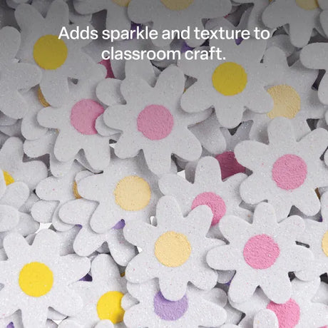 Glitter Daisy Stickers - Pack of 200 - Modern Teaching Aids NZ