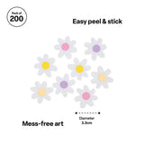 Glitter Daisy Stickers - Pack of 200 - Modern Teaching Aids NZ