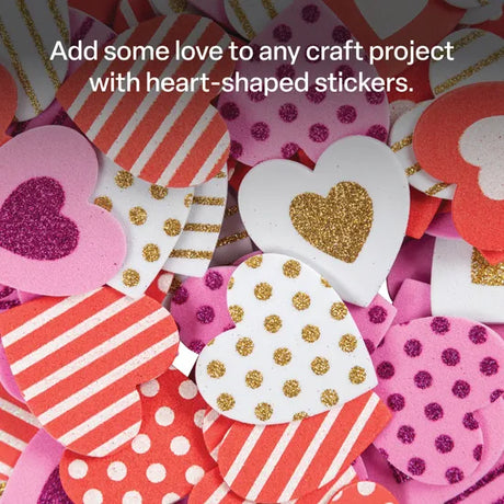 Foam Heart Stickers - Pack of 300 - Modern Teaching Aids NZ
