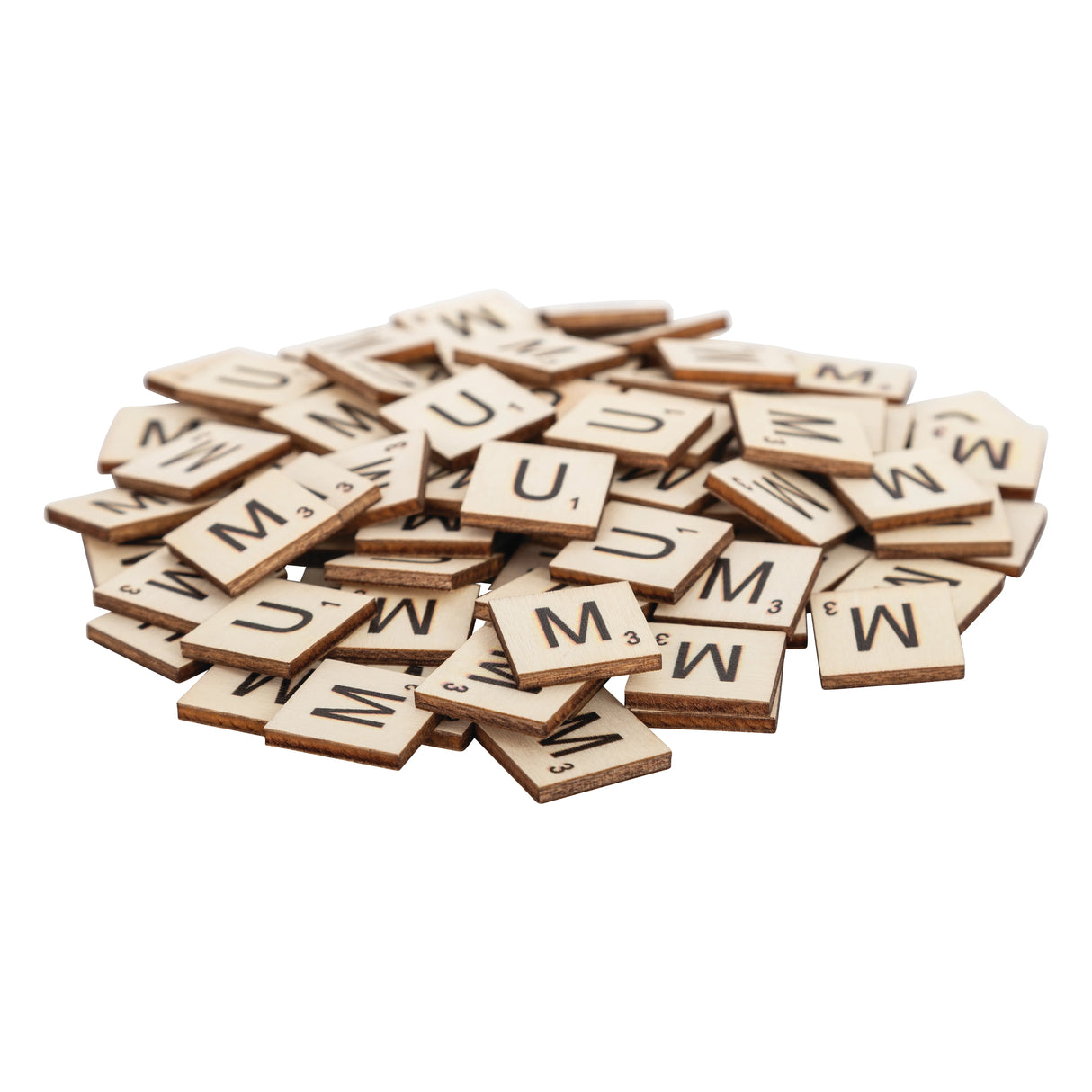 Wooden MUM Tiles - Pack of 90 - Modern Teaching Aids NZ