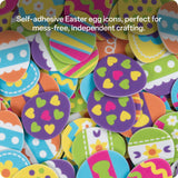Foam Easter Egg Stickers - Pack of 160 - Modern Teaching Aids NZ