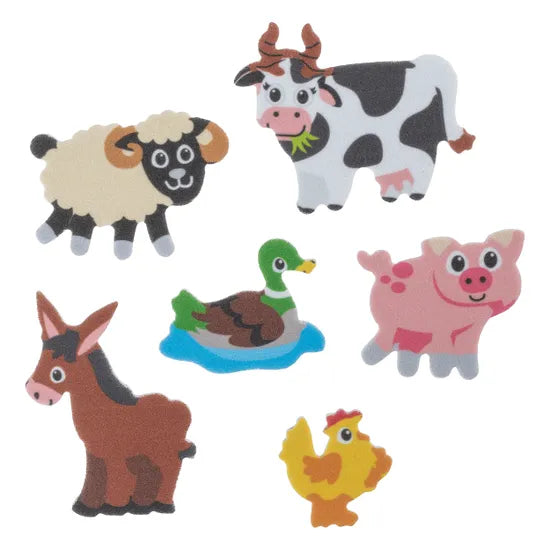 Foam Farm Animal Stickers - Pack of 300 - Modern Teaching Aids NZ