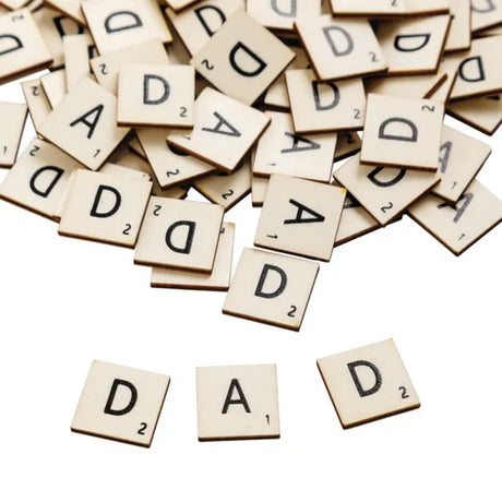 Wooden DAD Tiles - Pack of 90 - Modern Teaching Aids NZ