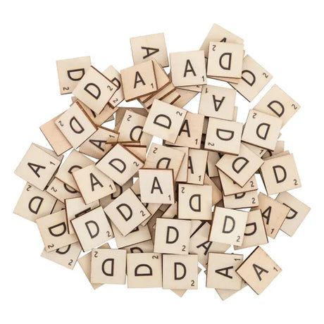 Wooden DAD Tiles - Pack of 90 - Modern Teaching Aids NZ