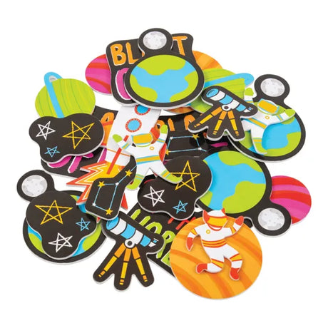 Foam Space Stickers - Pack of 300 - Modern Teaching Aids NZ