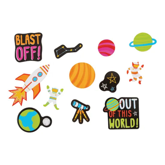 Foam Space Stickers - Pack of 300 - Modern Teaching Aids NZ