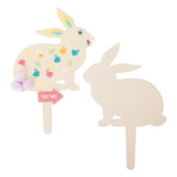 Wooden Bunny Garden Stake - Pack of 10 - Modern Teaching Aids NZ