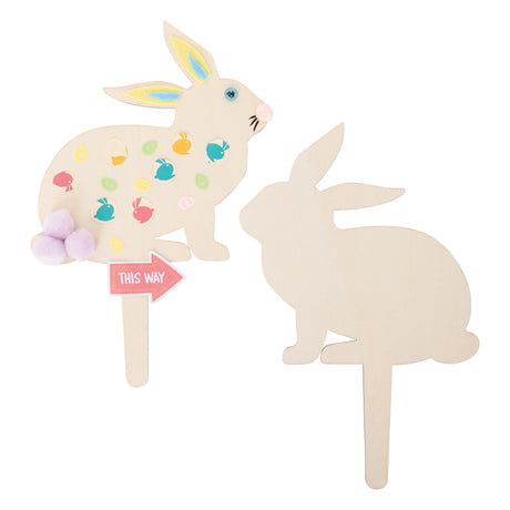 Wooden Bunny Garden Stake - Pack of 10 - Modern Teaching Aids NZ