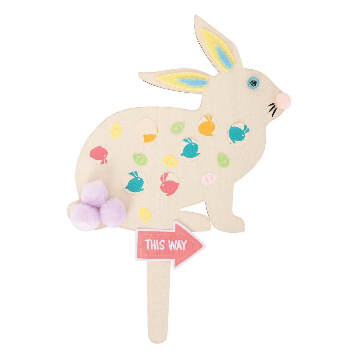 Wooden Bunny Garden Stake - Pack of 10 - Modern Teaching Aids NZ