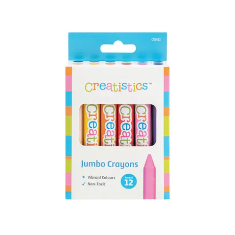 Jumbo Crayons - Box of 12 - Modern Teaching Aids NZ