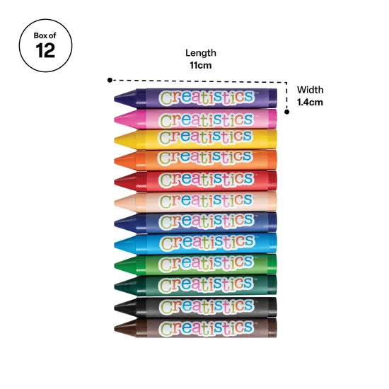 Jumbo Crayons - Box of 12 - Modern Teaching Aids NZ