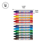 Jumbo Crayons - Box of 12 - Modern Teaching Aids NZ