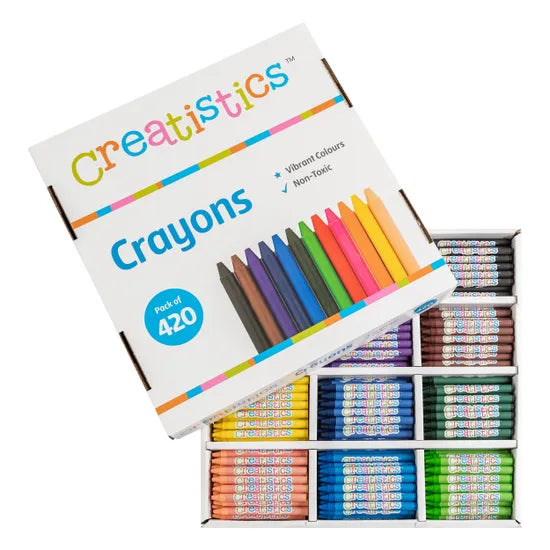 Standard Crayons - Class Pack of 420 - Modern Teaching Aids NZ
