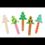 Wooden Tree Paddle Pop Sticks - Pack of 10 - Modern Teaching Aids NZ