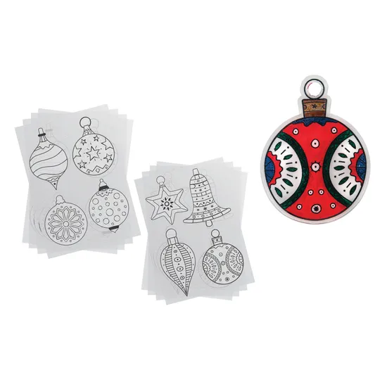 Creatistics Christmas Shrink Film Ornaments- Pack of 12 - Modern Teaching Aids NZ
