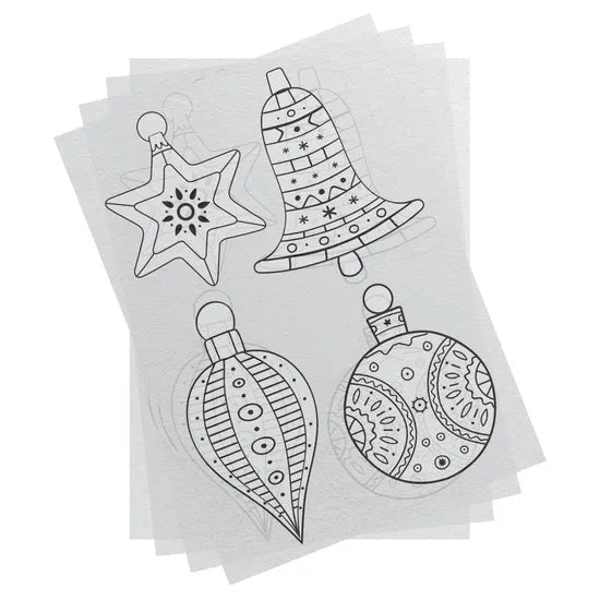 Creatistics Christmas Shrink Film Ornaments- Pack of 12 - Modern Teaching Aids NZ