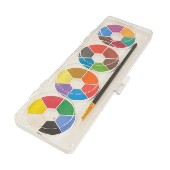 Watercolour Fan Palette - 24 Colours