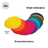 Creatistics Gloss Paper Circles 12 cm- Pack of 360 - Modern Teaching Aids NZ