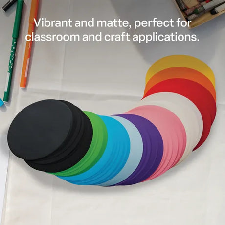 Matte Paper Circles 12cm 70gsm - Pack of 360 - Modern Teaching Aids NZ