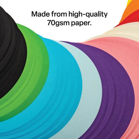 Matte Paper Circles 12cm 70gsm - Pack of 360 - Modern Teaching Aids NZ