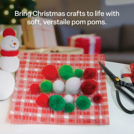 Christmas Assorted Sized Pom Poms - Pack of 300 - Modern Teaching Aids NZ