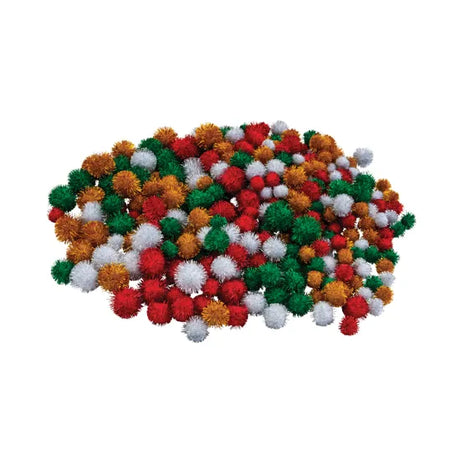 Glitter Pom Poms - Pack of 300 - Modern Teaching Aids NZ