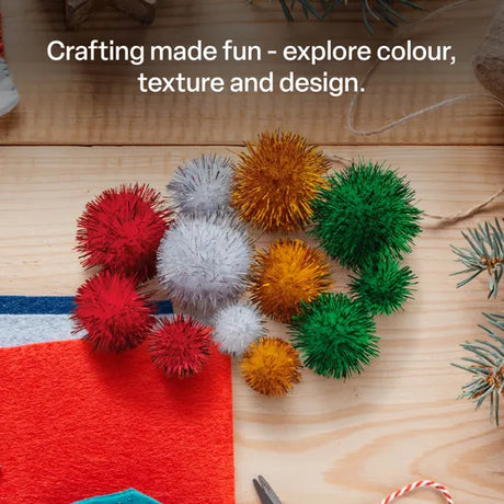 Glitter Pom Poms - Pack of 300 - Modern Teaching Aids NZ