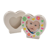 Porcelain Heart Frame - Pack of 10 - Modern Teaching Aids NZ