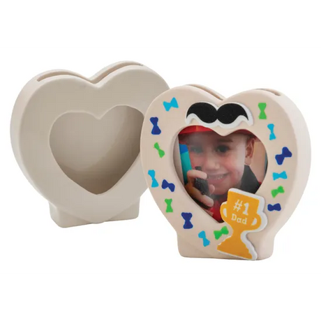 Porcelain Heart Frame - Pack of 10 - Modern Teaching Aids NZ