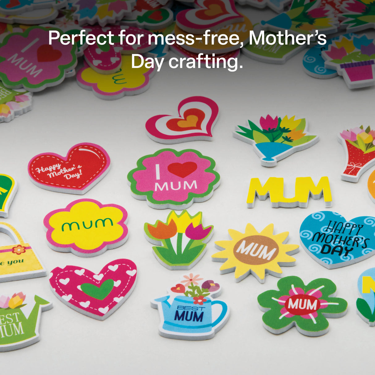 Mothers Day Foam Stickers - Pack of 300 - Modern Teaching Aids NZ