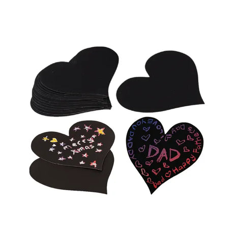 Scratch Art Hearts - Pack of 20 - Modern Teaching Aids NZ