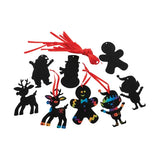 Creatistics Scratch Art Christmas Ornaments- Pack of 30 - Modern Teaching Aids NZ