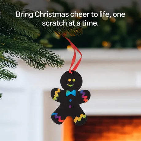 Creatistics Scratch Art Christmas Ornaments- Pack of 30 - Modern Teaching Aids NZ