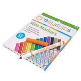 Creatistics Slim Colouring Markers - PK 12 - Modern Teaching Aids NZ