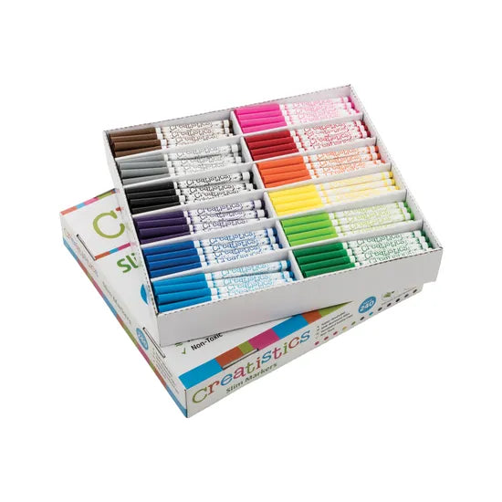 Creatistics Slim Colouring Markers - PK 240 - Modern Teaching Aids NZ