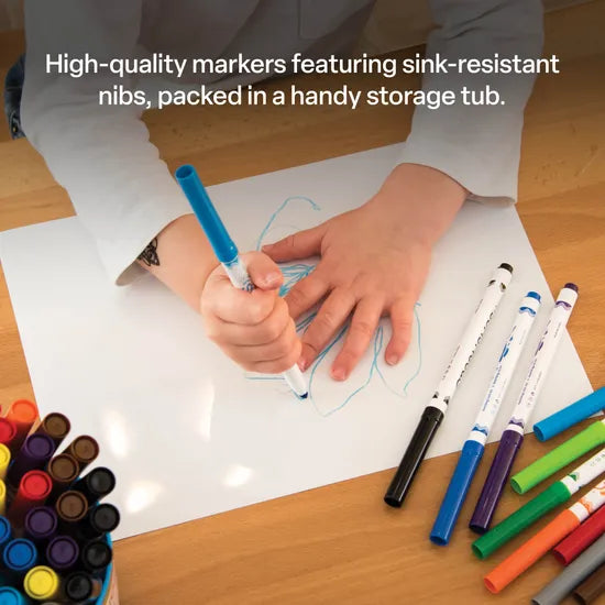 Creatistics Slim Colouring Markers - PK 240 - Modern Teaching Aids NZ