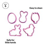 Easter Clay & Dough Cutters - Set of 5 - Modern Teaching Aids NZ