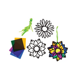 Stained Glass Flowers - Pack of 20 - Modern Teaching Aids NZ