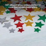 Glitter Star Stickers - Pack of 300 - Modern Teaching Aids NZ