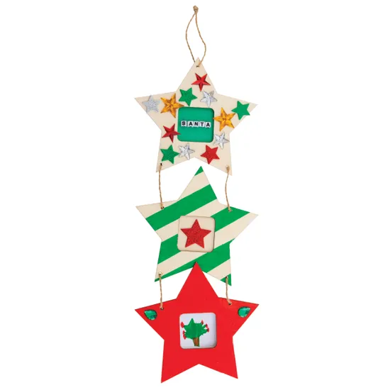 Wooden Star Photo Frames - Pack of 10 - Modern Teaching Aids NZ