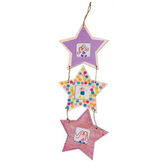 Wooden Star Photo Frames - Pack of 10 - Modern Teaching Aids NZ