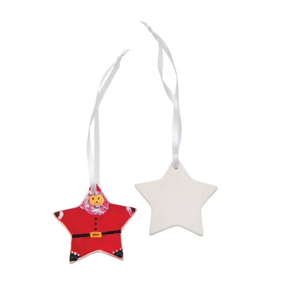 Ceramic Star Ornament - Pack of 10 - Modern Teaching Aids NZ