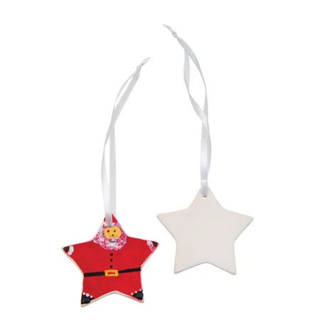 Ceramic Star Ornament - Pack of 10 - Modern Teaching Aids NZ