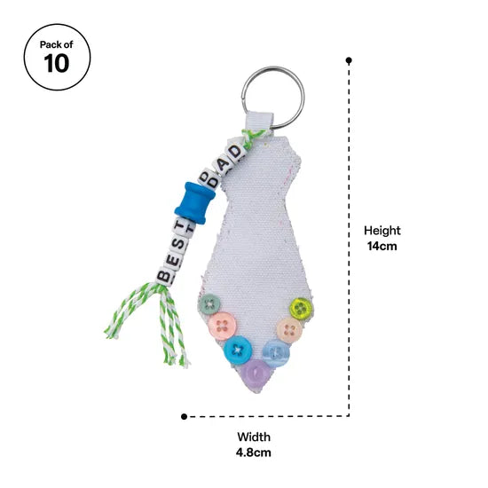 Creatistics Tie Key Tags - Pack of 10 - Modern Teaching Aids NZ